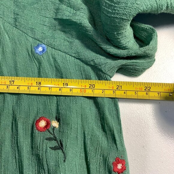 Umgee Women’s Embroidered Boho Tunic Dress Size S Long Sleeve Floral - Picture 9 of 11